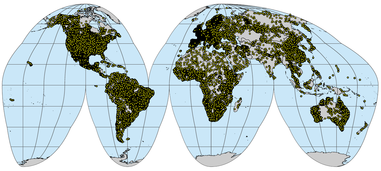 Soil profiles and soil samples with chemical and physical properties global compilation.