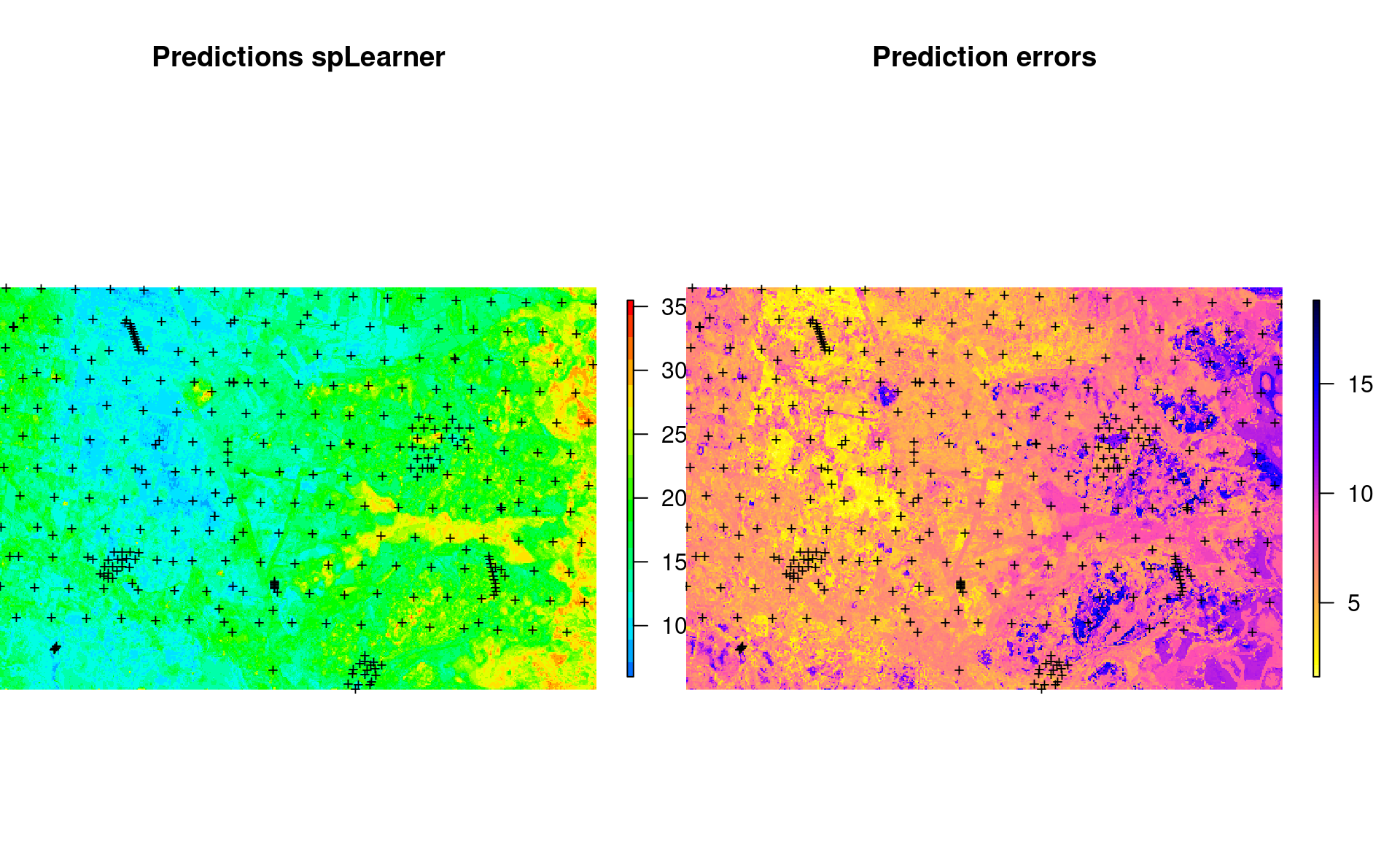 Predicted SOC content using 100-m covariates.